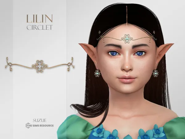 Alpha Lilin Circlet Child - The Sims 4 Custom Content