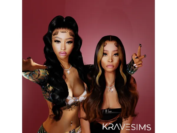 Alpha Bestie Skinpack by KRAVESIMS - The Sims 4 Custom Content