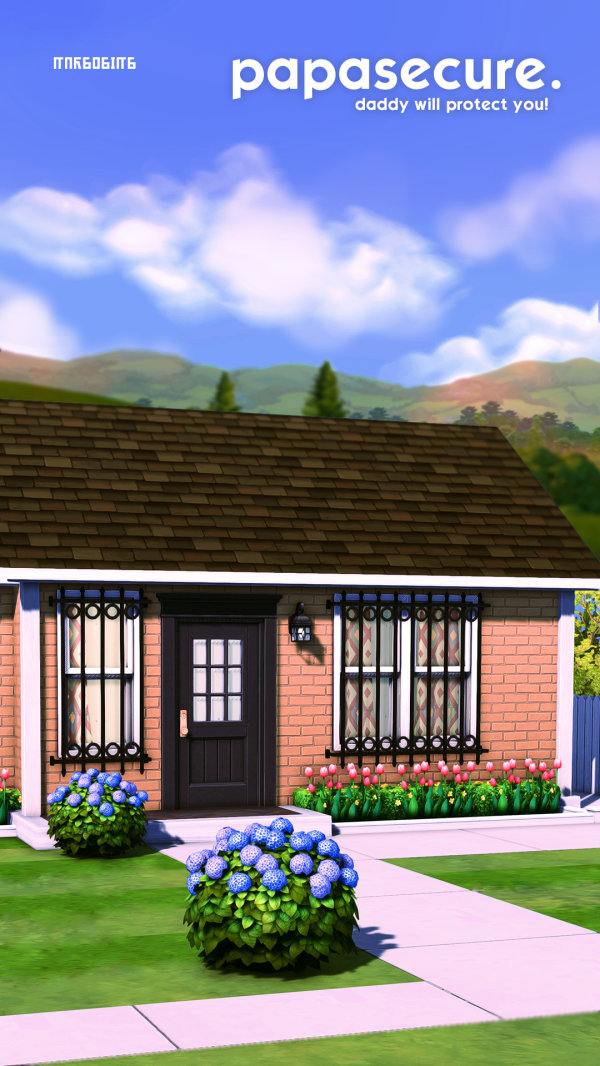 Maxis Match papasecure window grills by simsfinds - The Sims 4 Custom Content