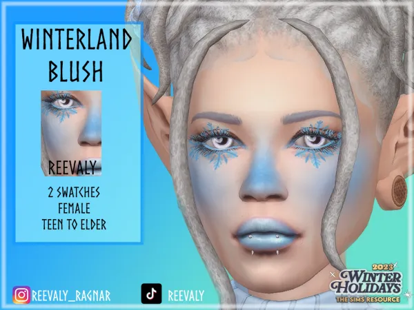 Alpha Winterland Blush - The Sims 4 Custom Content