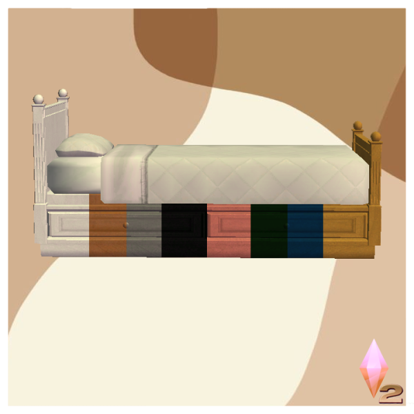 Robusta Bed_by Lolita by simsfinds - The Sims 2 Custom Content