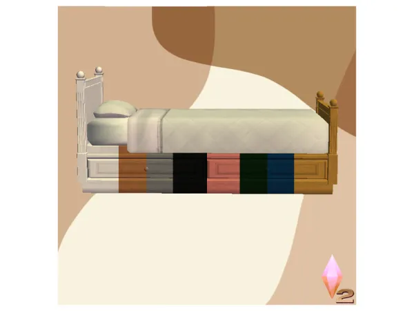 Robusta Bed_by Lolita - The Sims 2 Custom Content