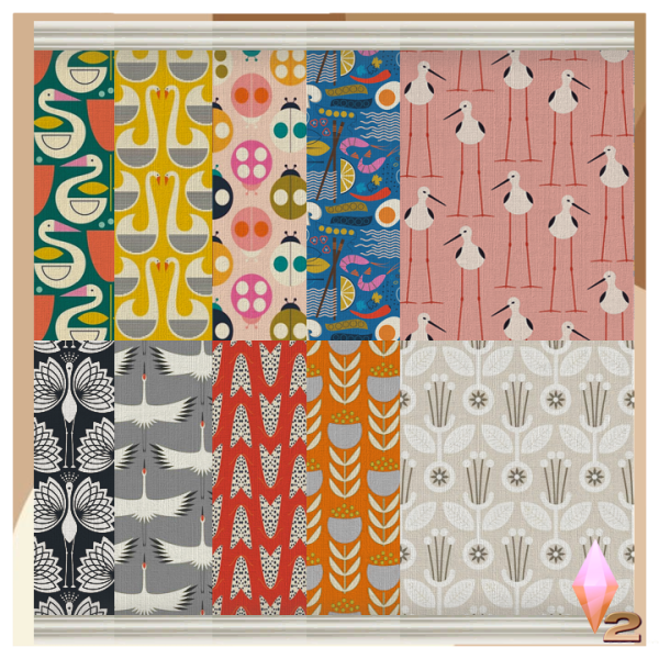 Valquiria wallpaper_by lolita by simsfinds - The Sims 2 Custom Content