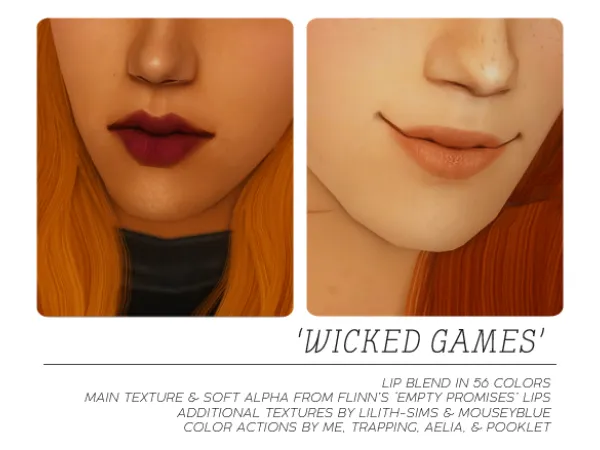 WICKED GAMES - The Sims 2 Custom Content