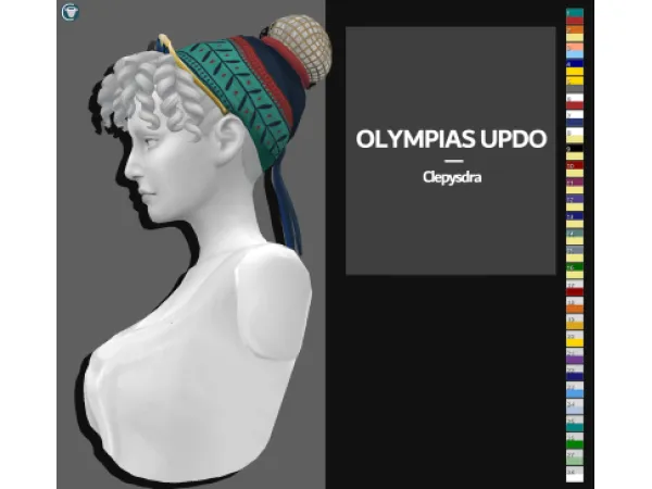 Mix Olympias Updo - The Sims 4 Custom Content
