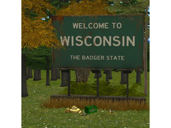 Grungy State Signs - The Sims 2 Custom Content