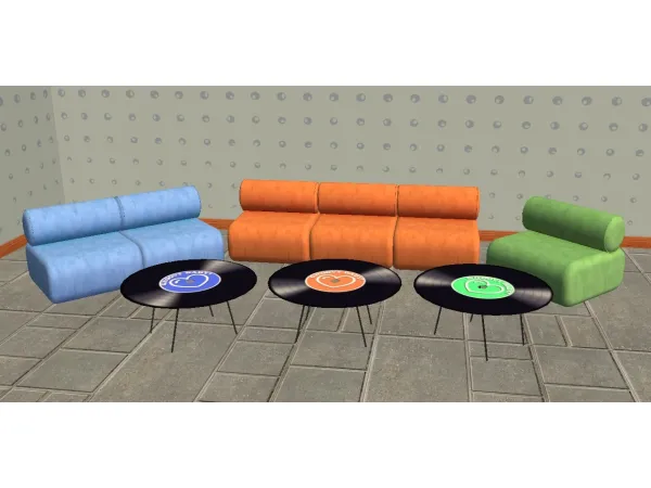 Groovy Baby Couch and Coffee Table for - The Sims 2 Custom Content