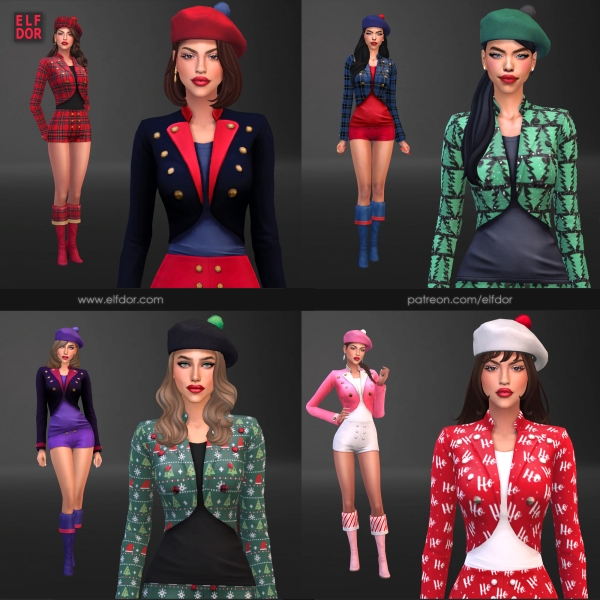 Maxis Match 2023 November 3 Xmas Set by elfdor - The Sims 4 Custom Content