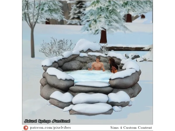 Alpha Natural Hot Springs - The Sims 4 Custom Content