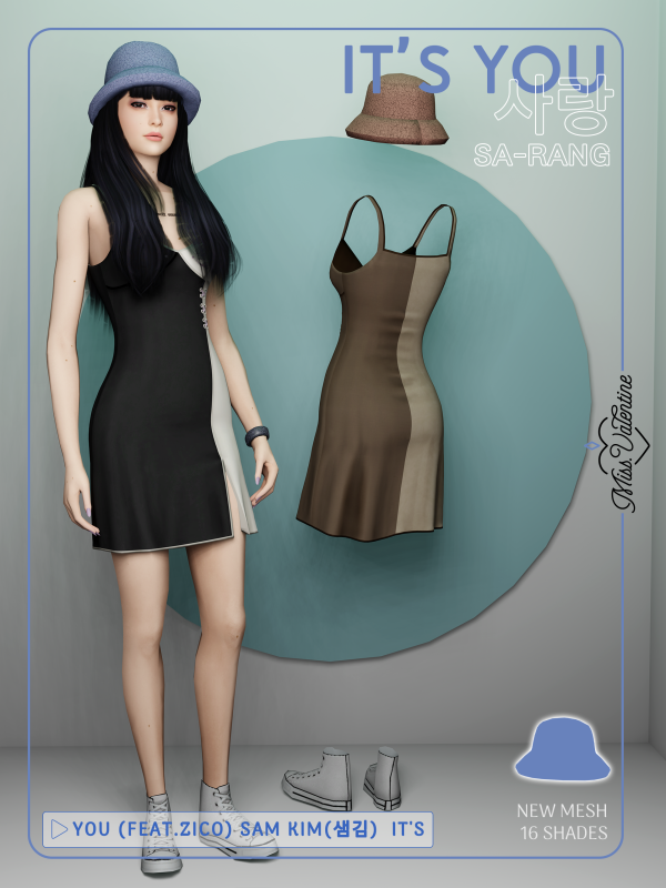 Alpha 사랑 (Sa rang) Hat Public by simsfinds - The Sims 4 Custom Content