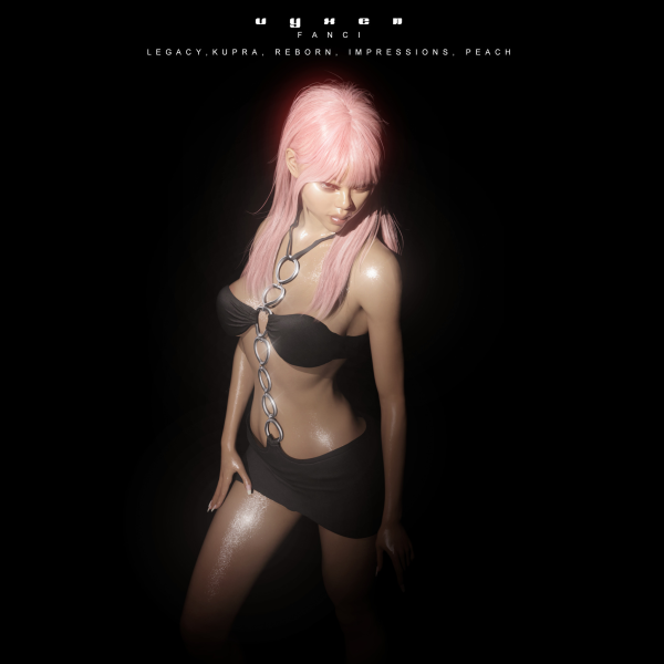Alpha vyxen fanci dress by vyxen - The Sims 4 Custom Content