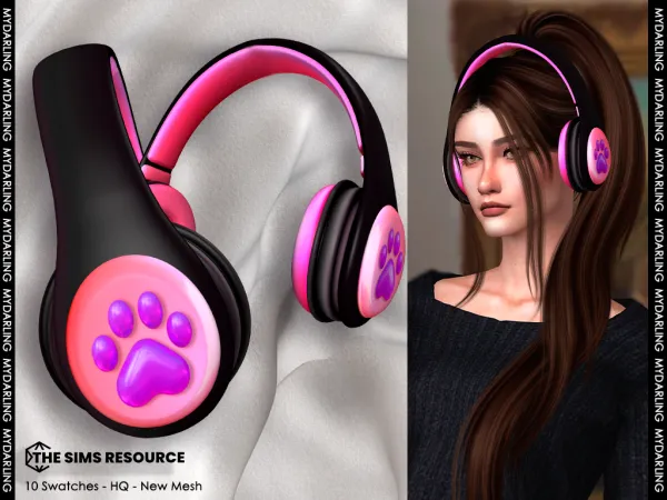 Alpha NA874 headphones - The Sims 4 Custom Content