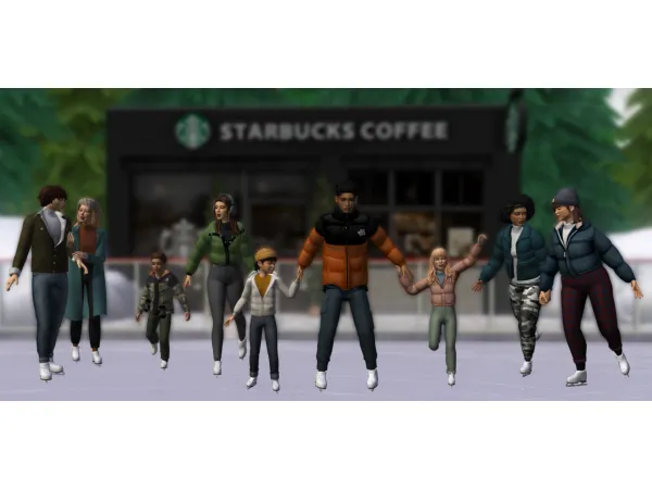 4t2 Lazysimmies Ice Skating Deco Sims - The Sims 2 Custom Content