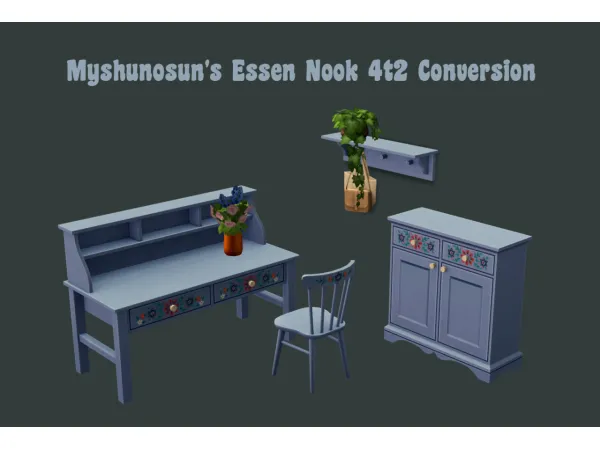 Myshunosuns Essen Nook 4t2 Conversion - The Sims 2 Custom Content