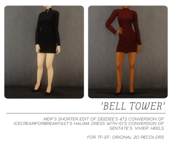 BELL TOWER by simsfinds - The Sims 2 Custom Content