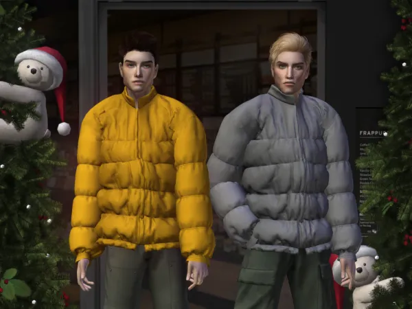 4t2 BackTrack Oversized Puffer Jacket - The Sims 2 Custom Content