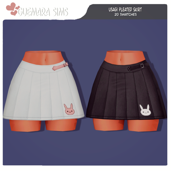 Mix Usagi Pleated Skirt (Public now) by simsfinds - The Sims 4 Custom Content
