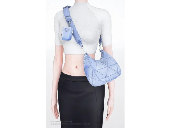 Prada Quilted Nylon Shoulder Bag by charonlee