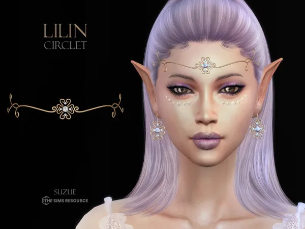 Alpha Lilin Circlet - The Sims 4 Custom Content