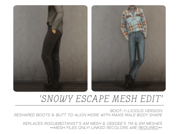 Snow Scape - The Sims 2 Custom Content