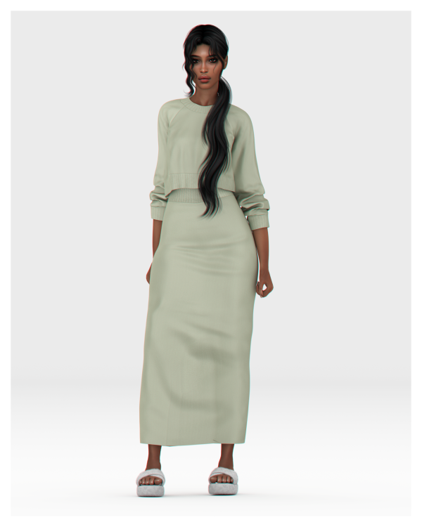 Alpha Evie Loungewear Set by simsfinds - The Sims 4 Custom Content