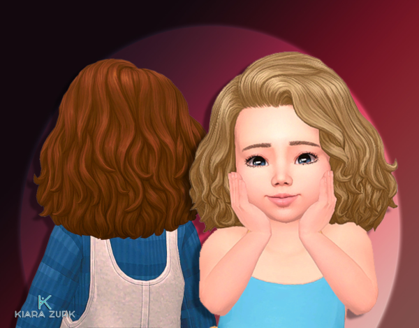 Maxis Match SDX030 Curly for Toddlers by simsfinds - The Sims 4 Custom Content