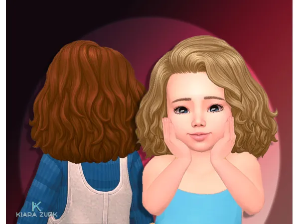 Maxis Match SDX030 Curly for Toddlers - The Sims 4 Custom Content