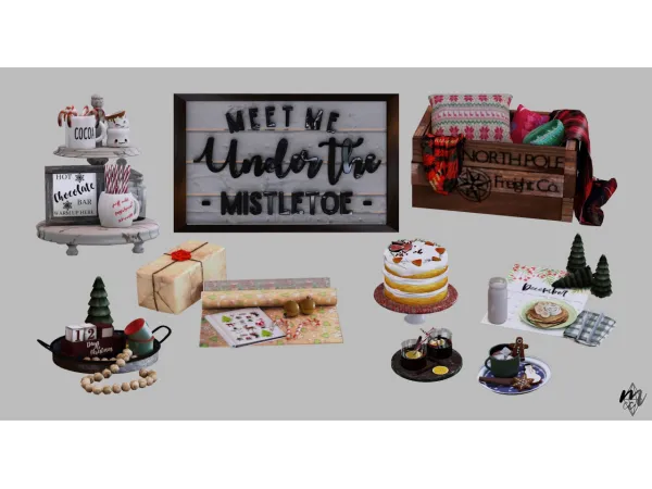 Neutralsupply Neutral Xmas Set - The Sims 3 Custom Content