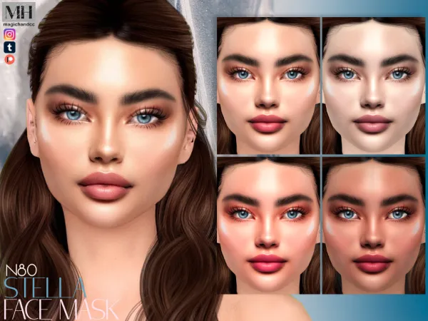 Alpha Stella Face Mask N80 by magichandcc - The Sims 4 Custom Content