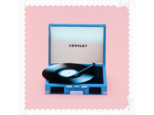 Saudade Melbrewer367 4t3 Crosley Turntable (Vinyl Record Player) CrybxbySims Simlish Swatch - The Sims 3 Custom Content