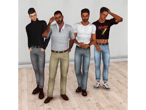 4t3 Conversion Ropes Jeans and Chinos - The Sims 3 Custom Content