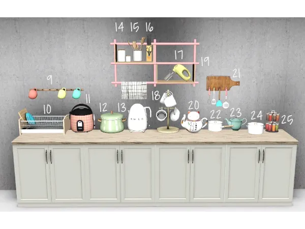 WanderingSims Fave Kitchen Decor List 2 - The Sims 3 Custom Content