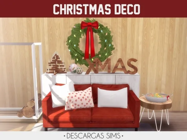 Alpha Christmas Deco by descargassims - The Sims 4 Custom Content