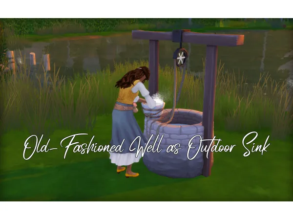 Old-Fashioned Well as Outdoor Sink by Naunakht