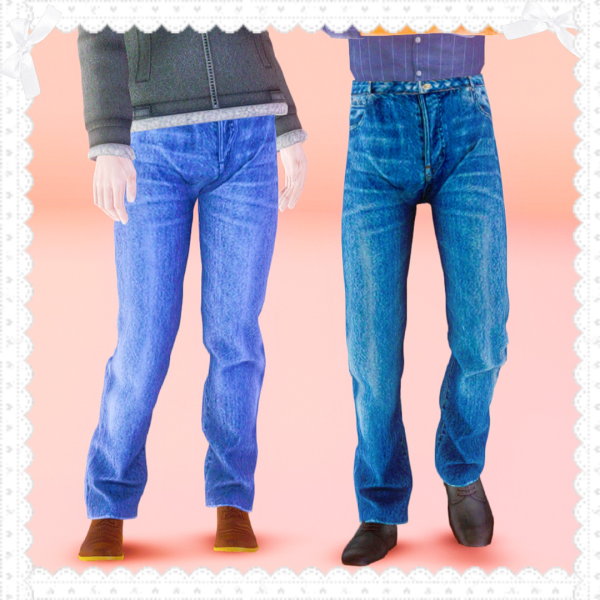 Elliesimple 4t3 Male Denim Jeans by simsfinds - The Sims 3 Custom Content