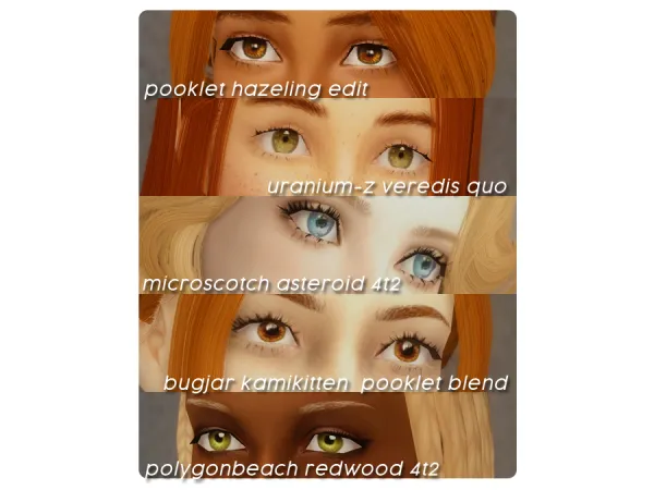 EYE RESCLERAS PT 2 - The Sims 2 Custom Content