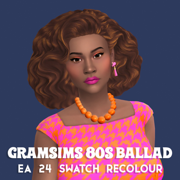 Maxis Match Ballad hair by simsfinds - The Sims 4 Custom Content