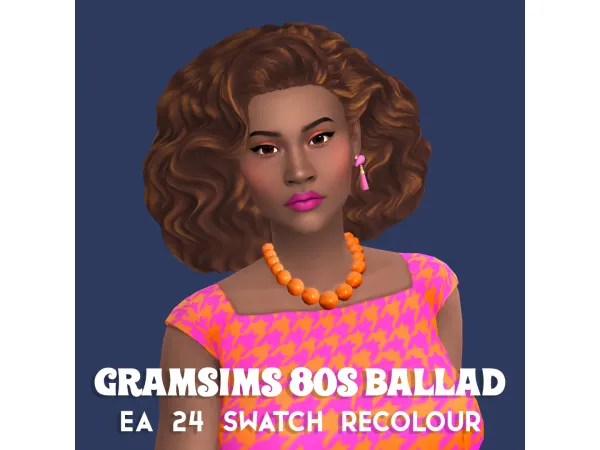 Maxis Match Ballad hair - The Sims 4 Custom Content