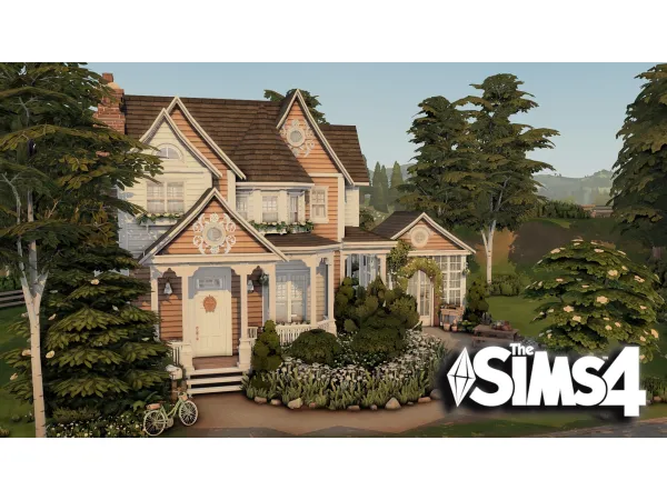 Maxis Match Victorian cottage with Greenhouse by bojanasims - The Sims 4 Custom Content