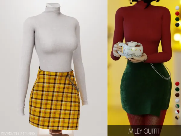 Alpha Miley outfit - The Sims 4 Custom Content
