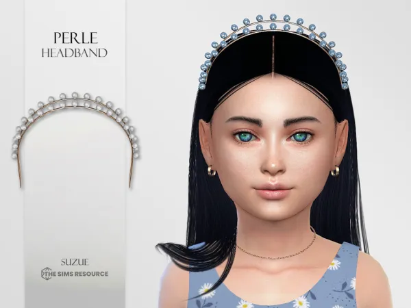 Alpha Perle Headband Child - The Sims 4 Custom Content