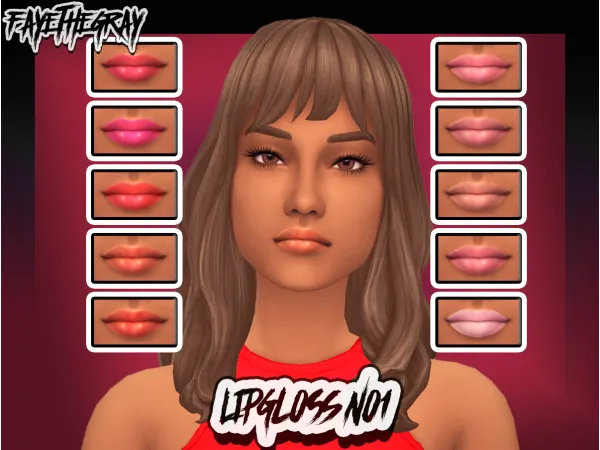 Maxis Match sims 4 lipstickgloss 1 8 by fayethegray - The Sims 4 Custom Content