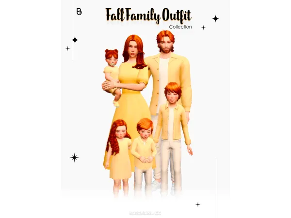 Maxis Match FALL FAMILY OUTFIT 80412184072197E62 - The Sims 4 Custom Content