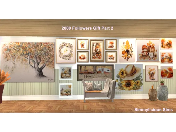 Autumn Comfy Coziness Additional Recolors - The Sims 2 Custom Content