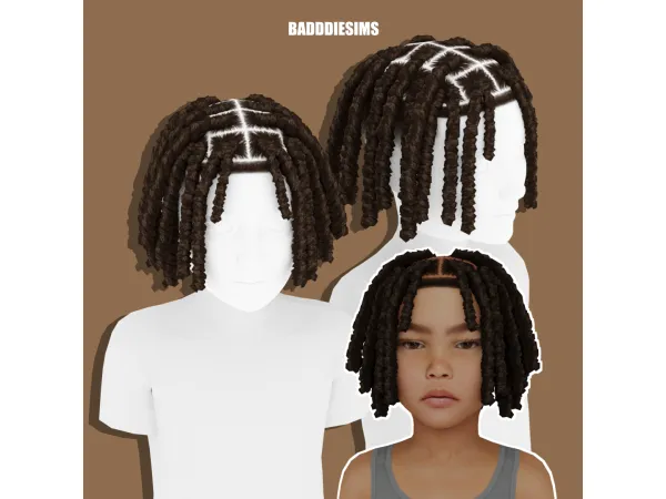 RAYAN HAIR CHILD VERSION by BadddieSims