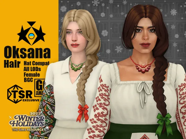 Maxis Match Oksana by goamazons - The Sims 4 Custom Content