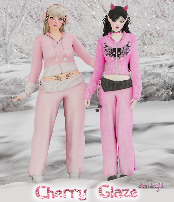 Alpha Cherry Glaze Set ᐡ ᐜ ᐡ by atomiclight - The Sims 4 Custom Content