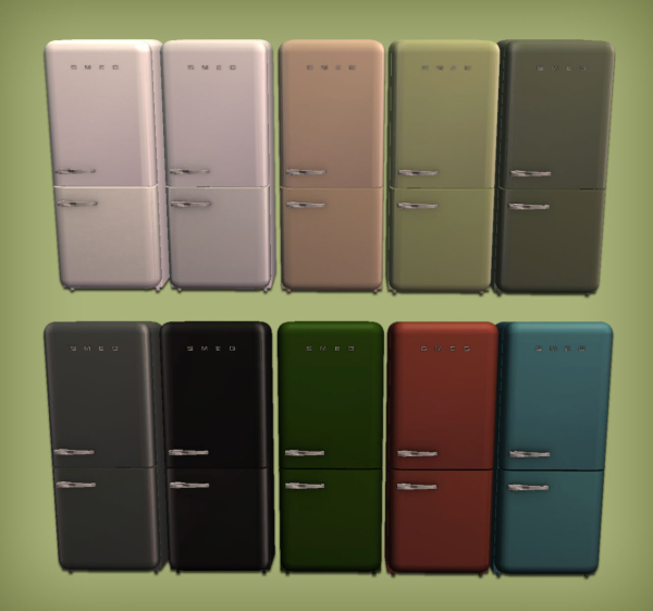 MDN Kombius Kitchen Smeg Fridge and Hood LG Smart Fridge for by simsfinds - The Sims 2 Custom Content