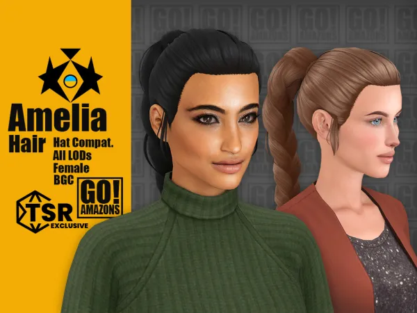Maxis Match Amelia by goamazons - The Sims 4 Custom Content