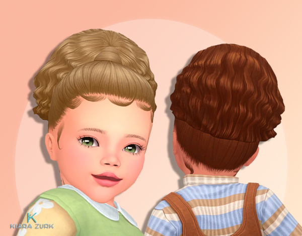 Maxis Match Serena Ponytail for Infants by simsfinds - The Sims 4 Custom Content